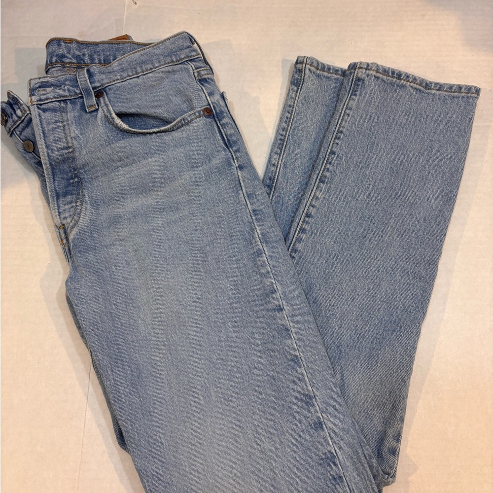 Levi's 501 Light Blue Denim Jeans 27x32
